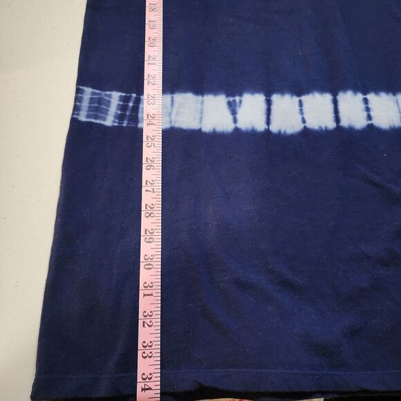 The Drop T-Shirt Dress Womens Small Blue Tie-Dye Beach Cover Up Crew Neck - Picture 7 of 10